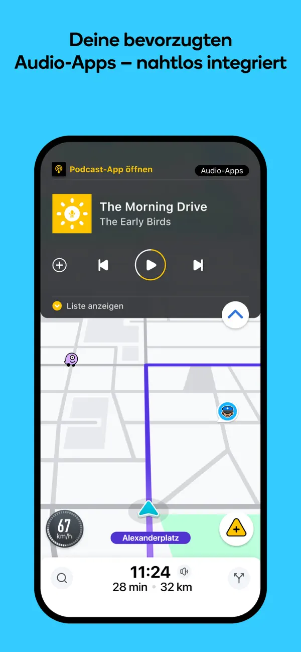 Waze Navigation & Live Traffic iPhone App Screenshot 8 – Navigation