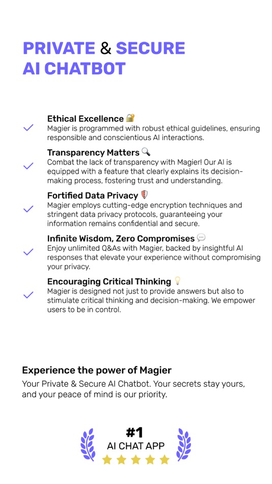 #6. Magier - Private & Secure AI (iOS) 由: Magier LLC