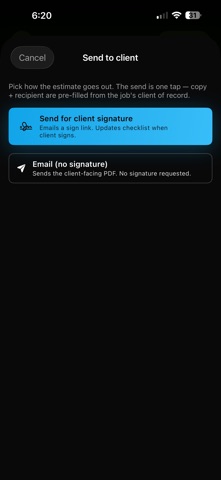 Forge: Contractor Estimates screenshot