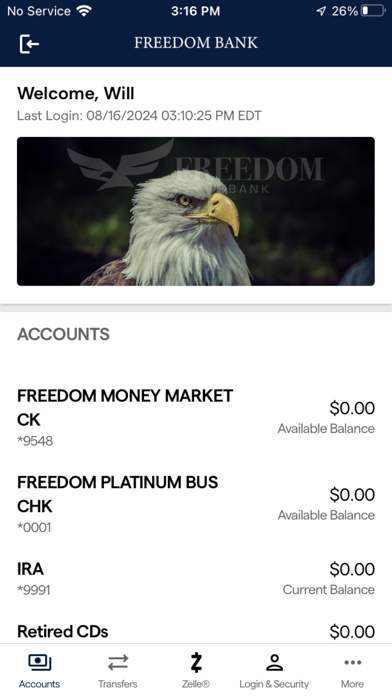 Freedom Bank TX Screenshot