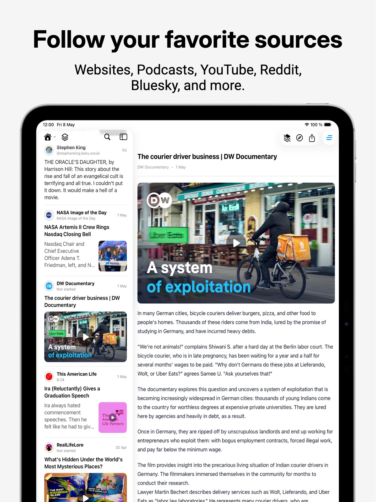 Flat RSS ipad screenshot 3