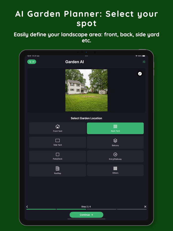 AI landscape design - YardAI