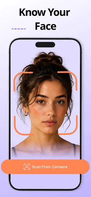 Hair Color Changer - Face Scan screenshot 1
