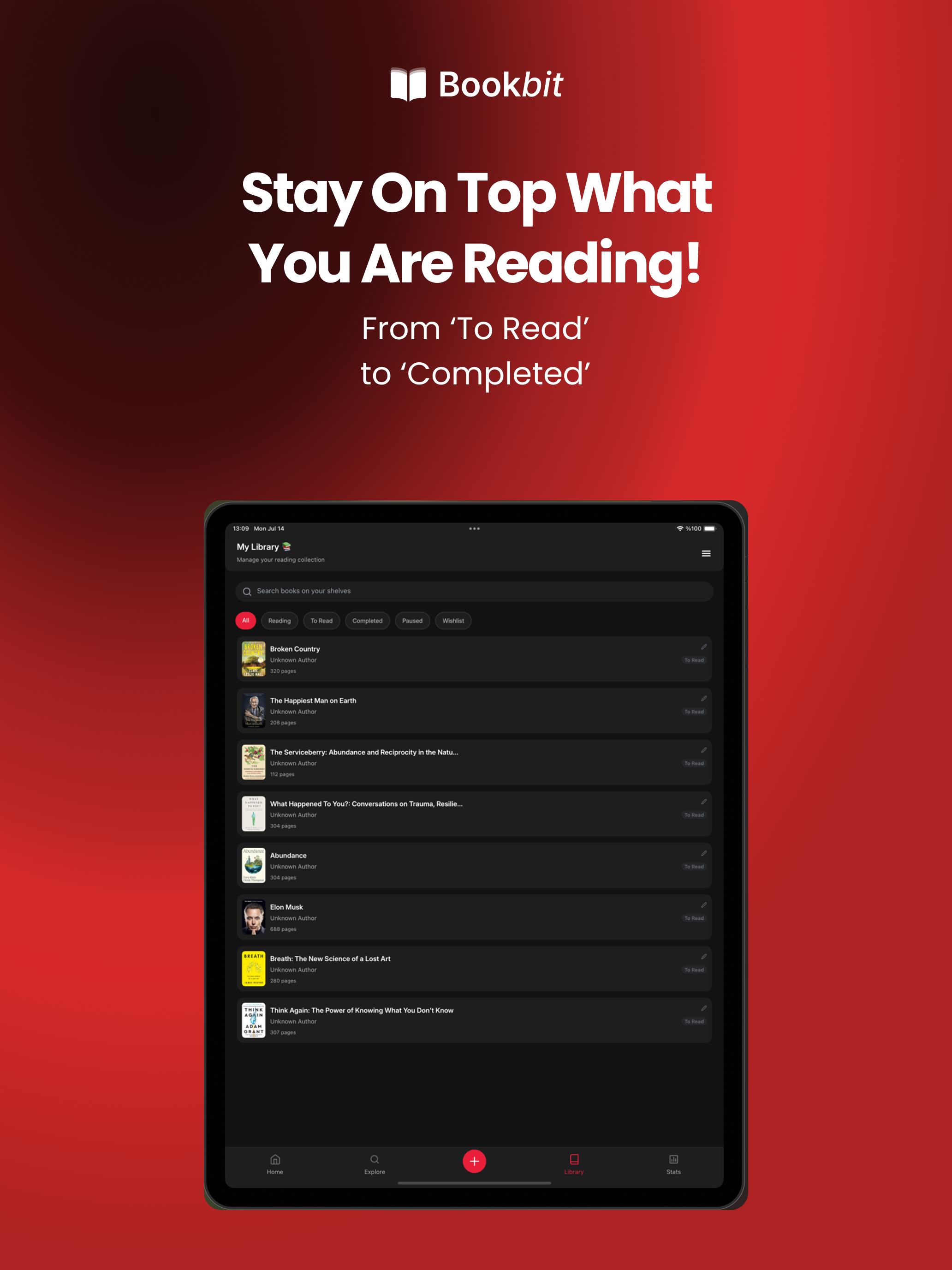 Bookbit: Reading Tracker
