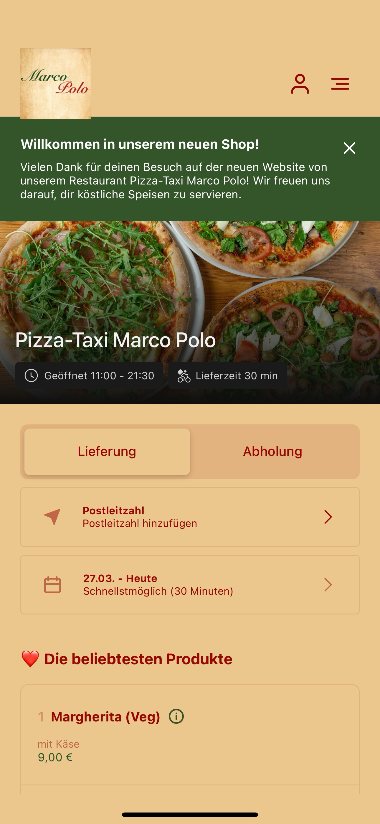 Pizza-Taxi Marco Polo