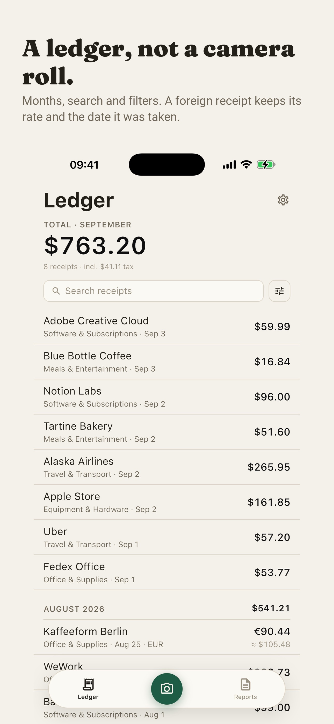 Screenshot 3 of Folio: Receipt Scanner