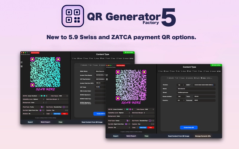 QR Generator Factory 5 Screenshot 2 - AppWisp.com QR Generator Factory 5 Screenshot 2 - AppWisp.com