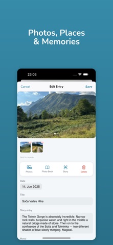 tripDiary – Vanlife Journal iPhone screenshot