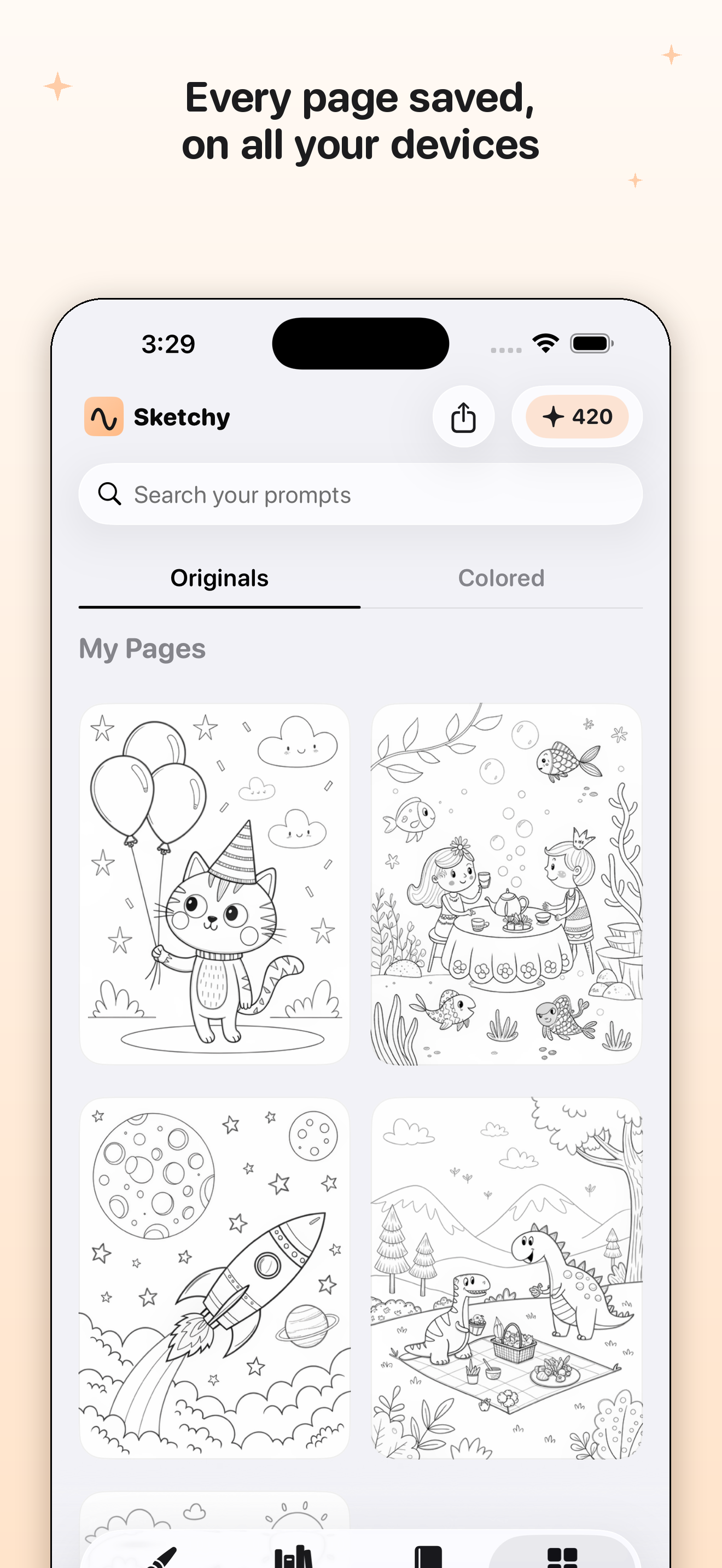Sketchy: AI Coloring Pages screenshot 2