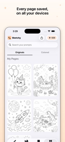 Sketchy: AI Coloring Pages screenshot