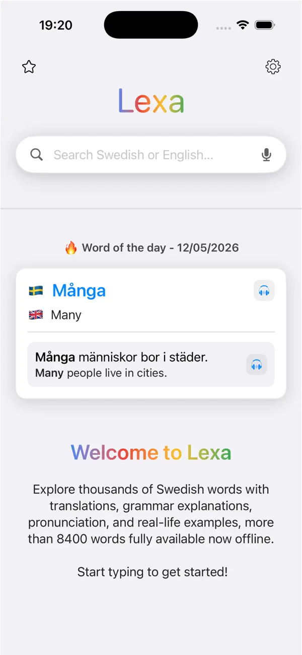 Screenshot #3 pour Lexa - Swedish Dictionary