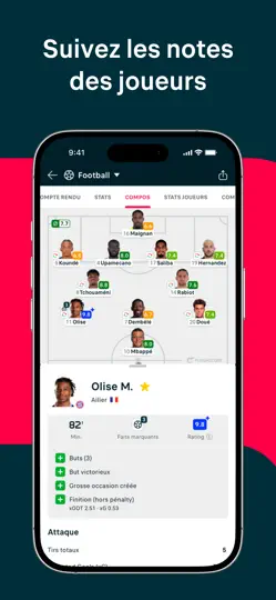 Capture d'écran de Flashscore: Résultats & Actu sur iPhone 3