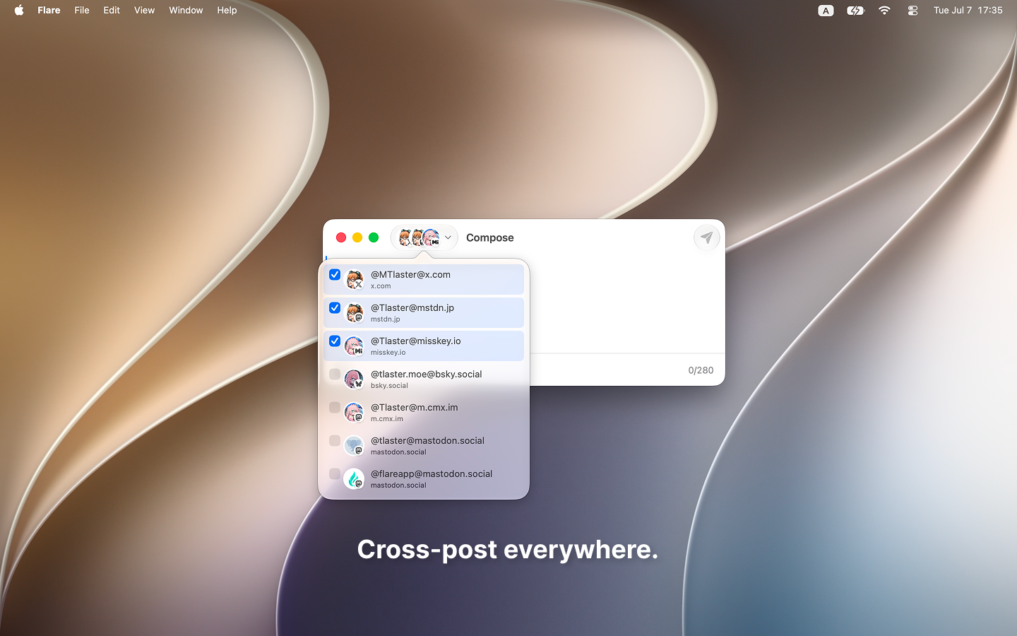 Flare - Social Network Client screenshot 15