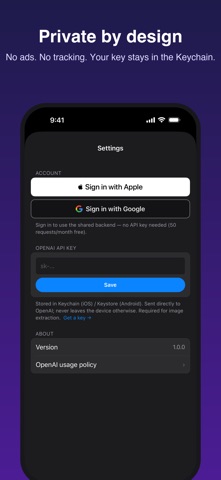 Add to Calendar: AI Events screenshot