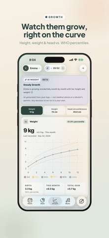 Baby Daily Care: AI Tracker iPhone screenshot