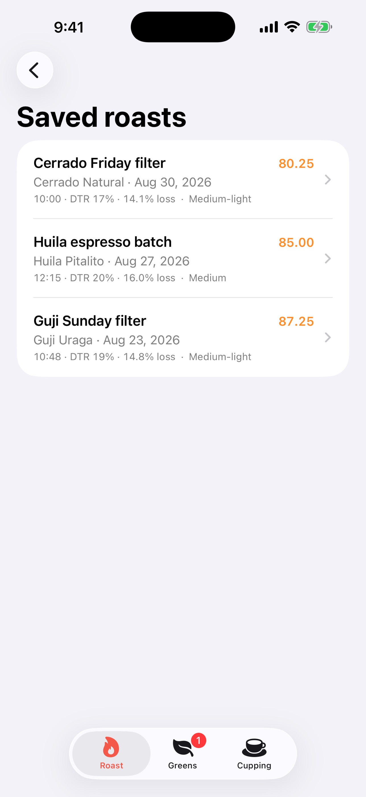 Screenshot 2 of Roastweft: Coffee Profiles
