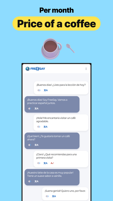 FreeSay - AI Language Coach Screenshot 7 of 8