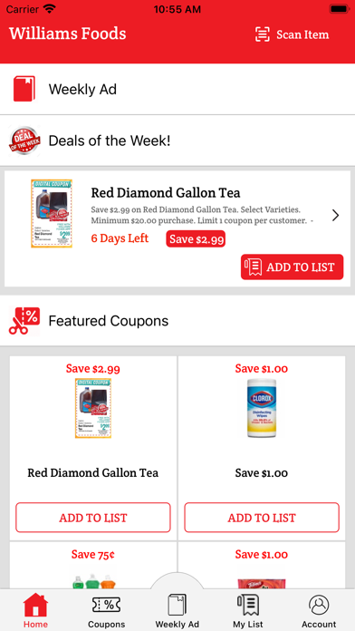 Williams Foods Screenshot