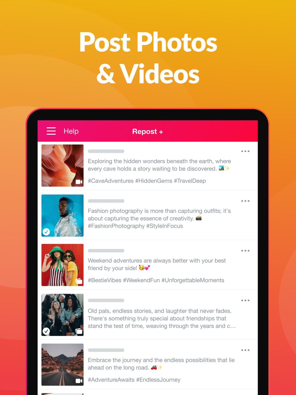 Repost+ for Instagram . ipad screenshot 3