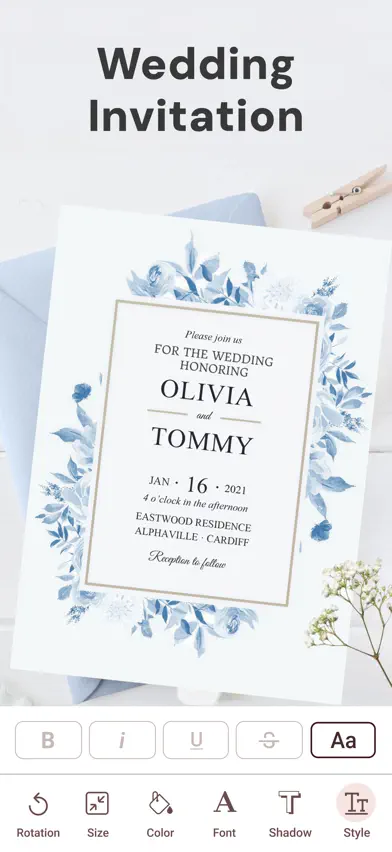 Invitation Maker & RSVP Cards screenshot 4