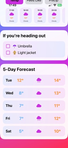 ADHD Weather Assistant screenshot