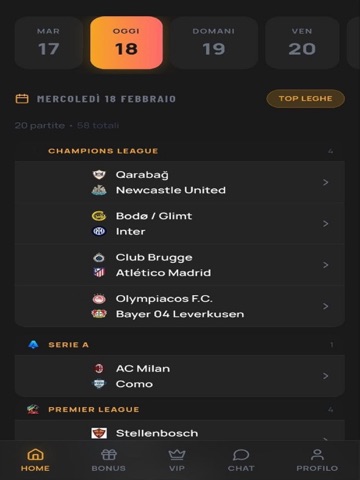 Rvincente: pronostici calcio iPad screenshot 1