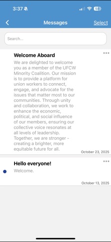 UFCW Minority Coalition iPhone screenshot
