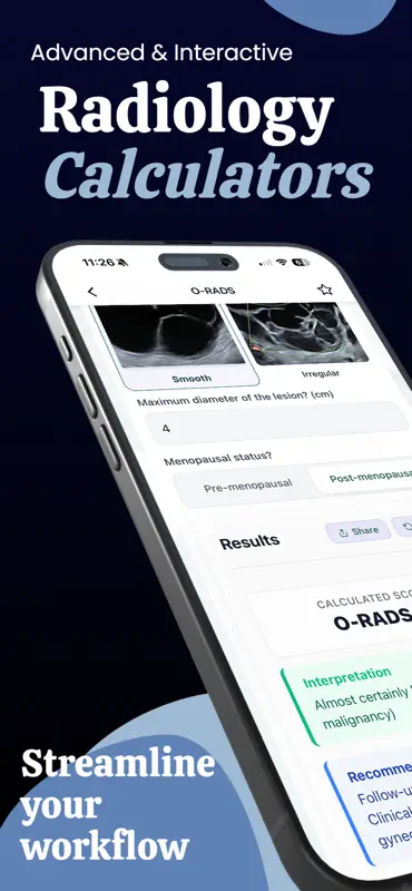 Radiology Calculators screenshot 1 of 10