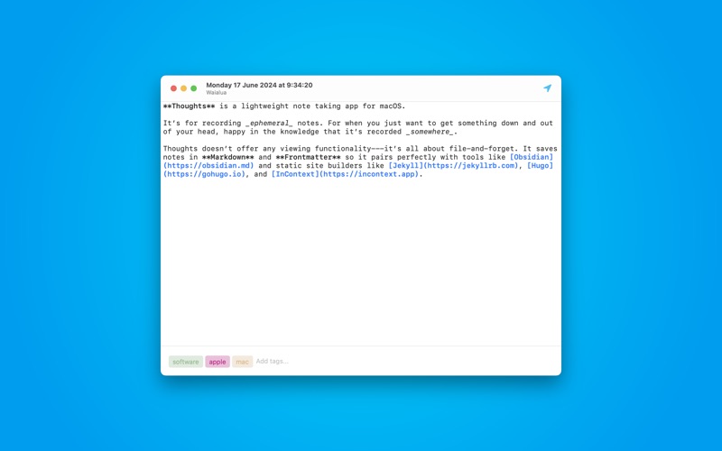 Thoughts by Jason Morley screenshot
