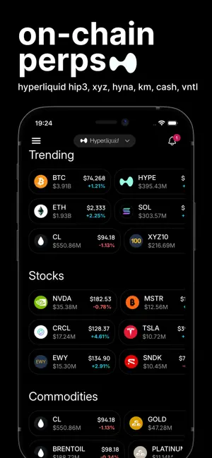 Dexly: Trade Perps, Markets screenshot 2
