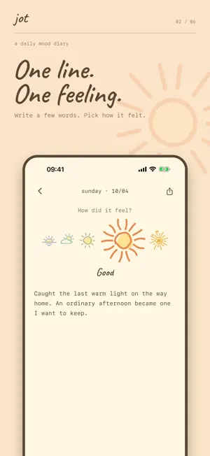 Jot — A Sun for Every Day screenshot 2