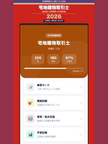 宅建合格ドリル iPad screenshot
