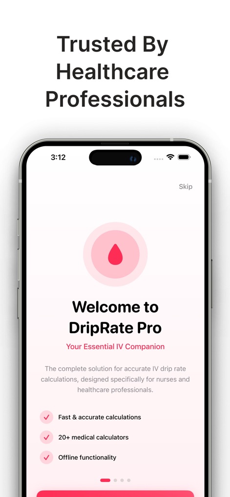 Drip Rate Infusion Calculator - driprate-pro-medical-app-welcome