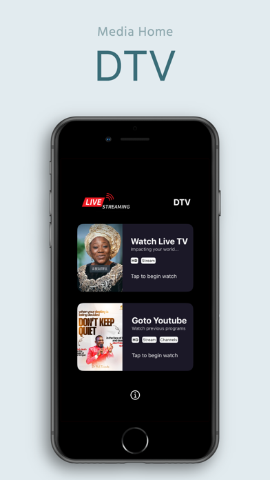 Dunamis TV (DTV) iPhone screenshot 4 - Entertainment app
