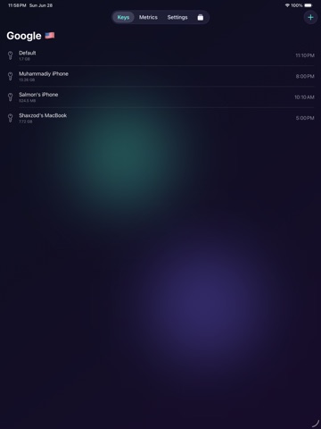 Outline Server Manager iPad screenshot 1