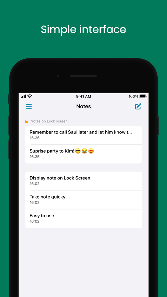 #3. LockNotes: Note on Lock Screen (iOS) 由: Cao Tran
