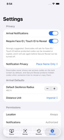 DoorCodes Vault screenshot