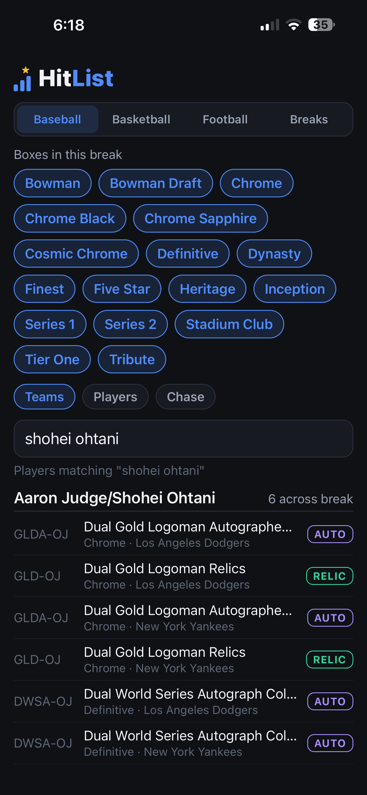 HitList: Sports Card Breaks screenshot 3