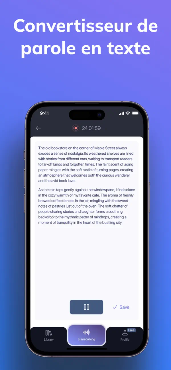 Screenshot #1 pour Mémos Vocaux Parole Au Texte