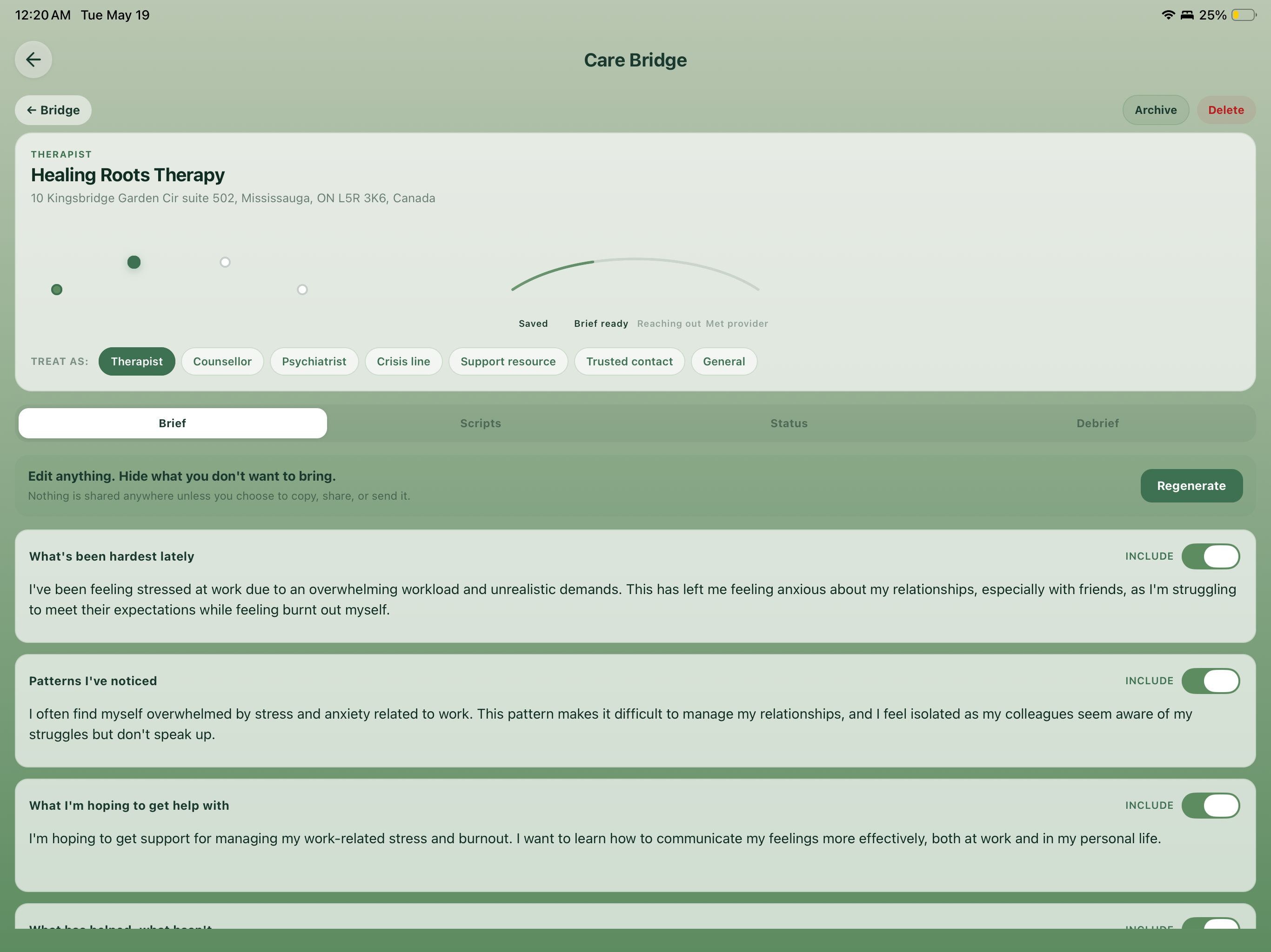 Olive: A Bridge to Real Care