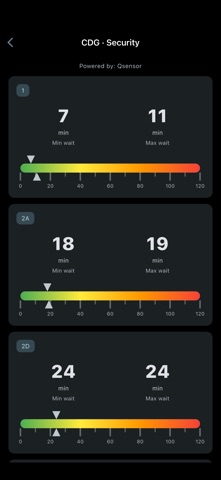 Paris CDG Airport Flight Info iPhone screenshot