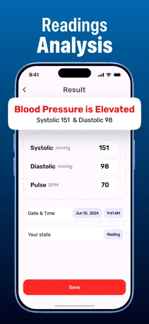 Blood Pressure・Heart Rate ECG screenshot 4
