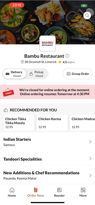 Bambu Restaurant Screenshot 2 of 4
