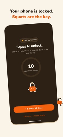 SquatLock - Squat to Unlock Screenshot 1 of 6