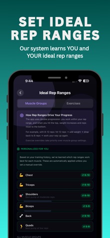 Liftx - Gym Workout Tracker iPhone screenshot