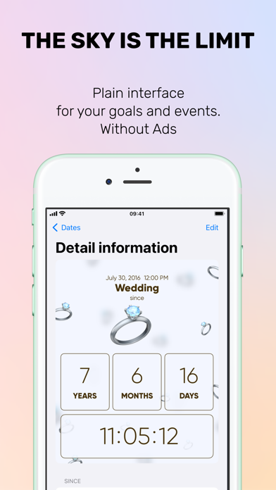 Countdown. Time to event. Screenshot