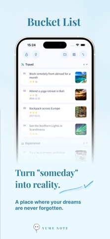 Yume Note - Bucket List Goals Screenshot 1 of 7