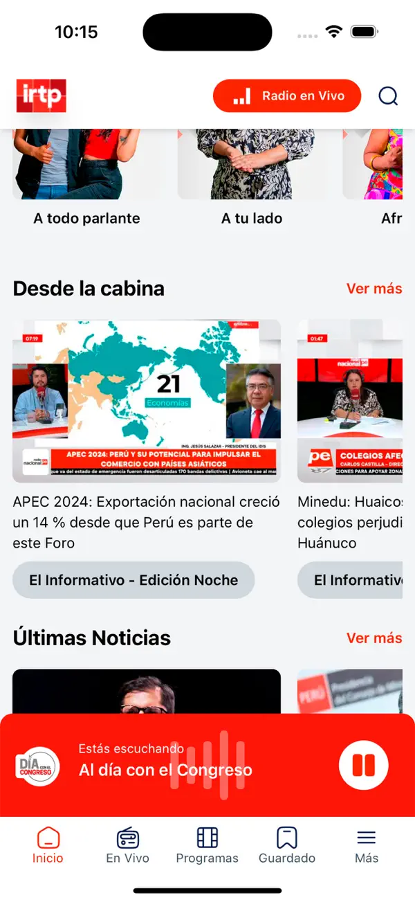 Screenshot #2 pour RADIO NACIONAL APP