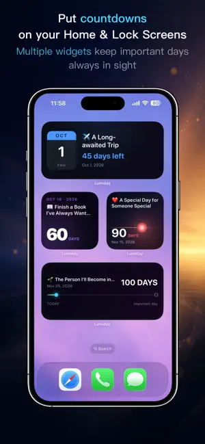 Lumiday · Countdown screenshot 2