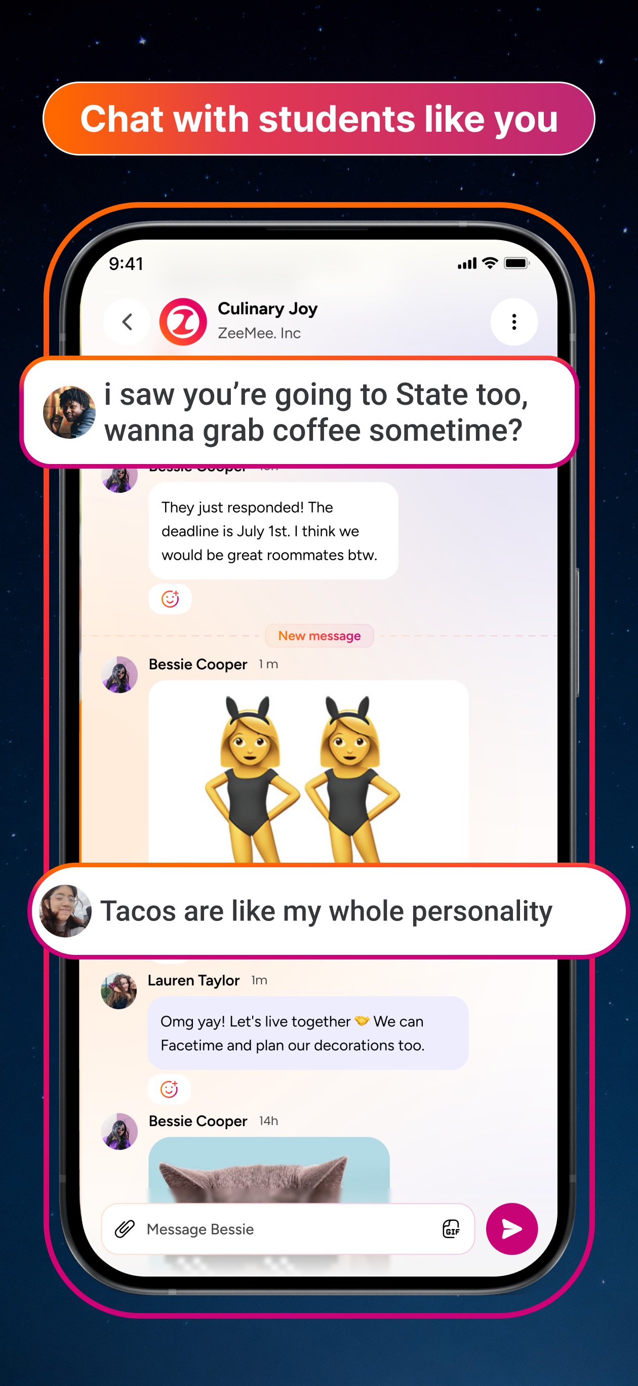ZeeMee: Meet College Friends screenshot 4